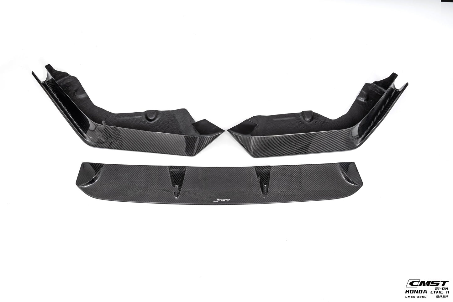 CMST Tuning Carbon Fiber Front Splitter for Honda Civic 11th Gen Sedan
