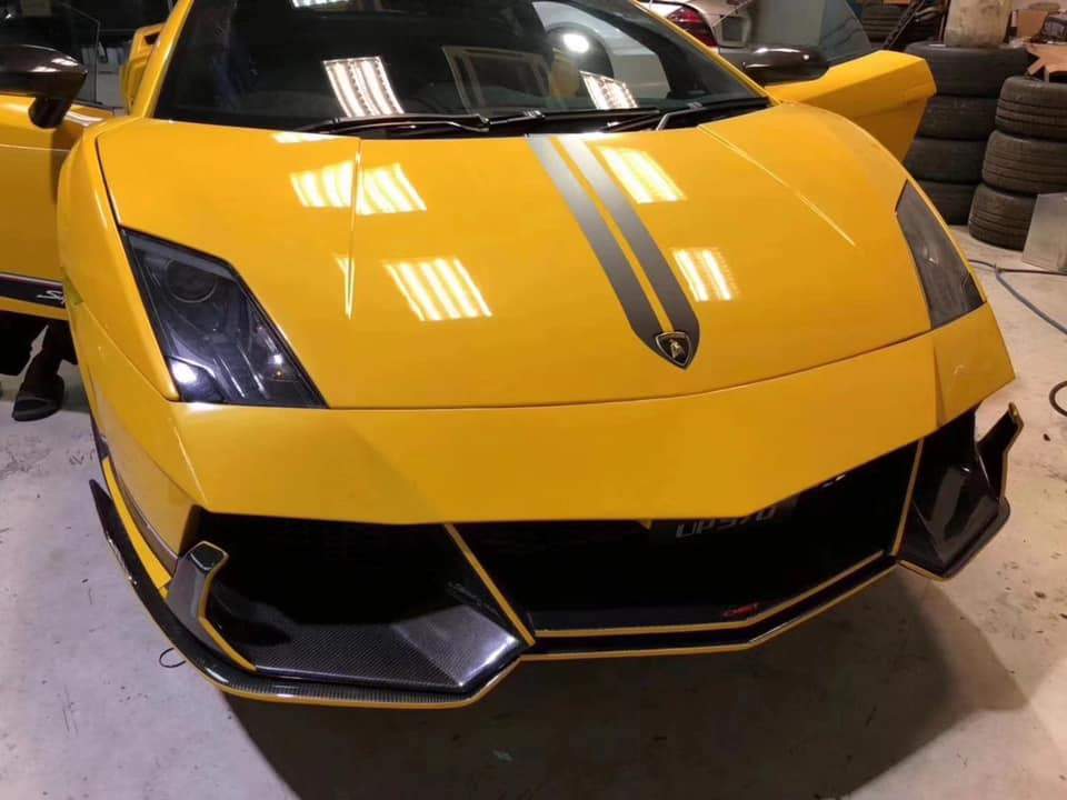 CMST Tuning Carbon Fiber Front Bumper & Front Lip for Lamborghini Gallardo 2009-2014