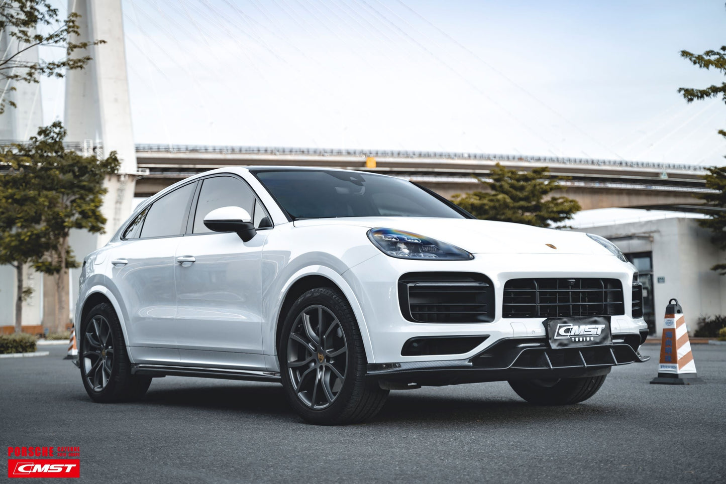 CMST Tuning Carbon Fiber Front Lip for Porsche Cayenne Coupe 9Y3 2018-ON