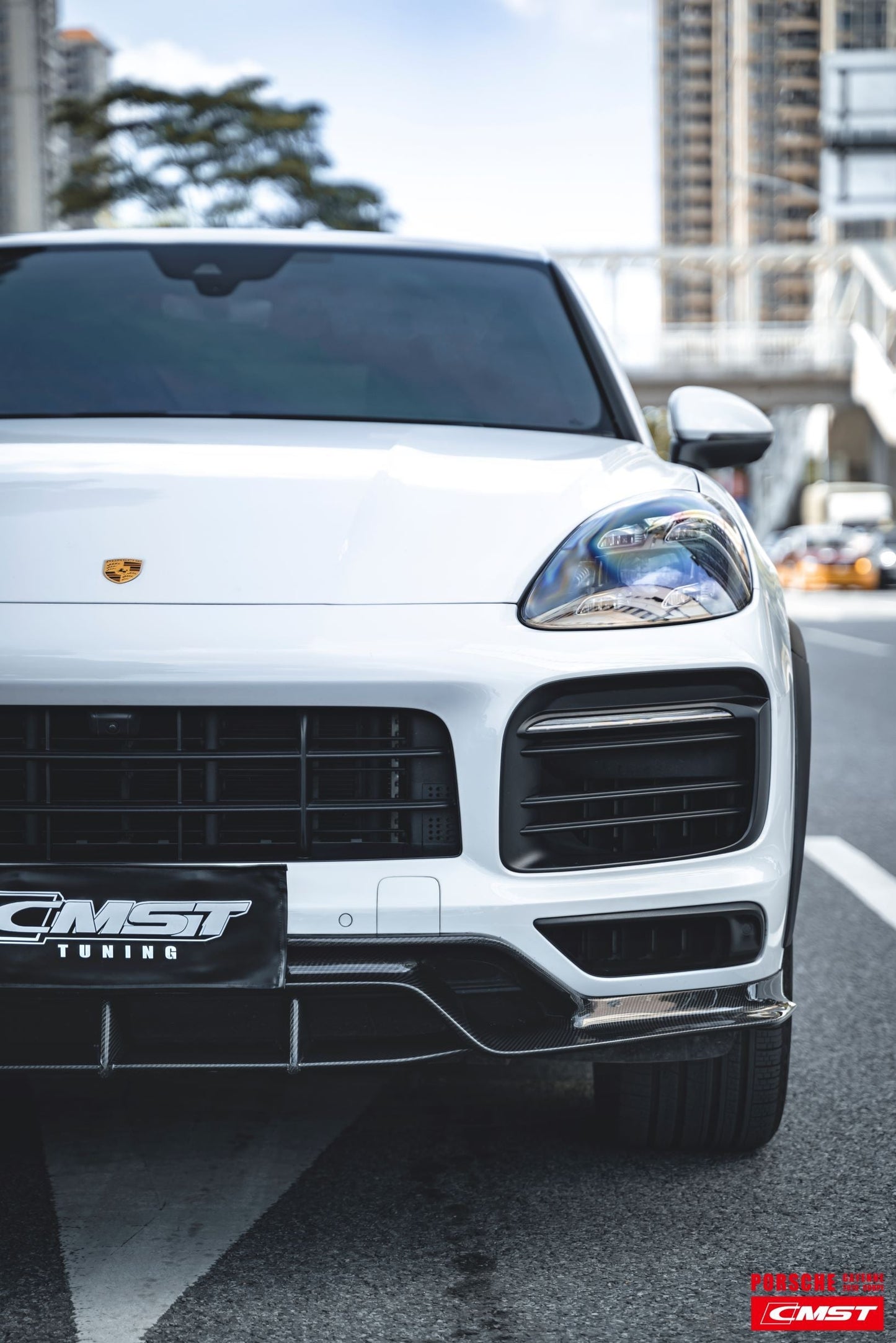 CMST Tuning Carbon Fiber Front Lip for Porsche Cayenne Coupe 9Y3 2018-ON