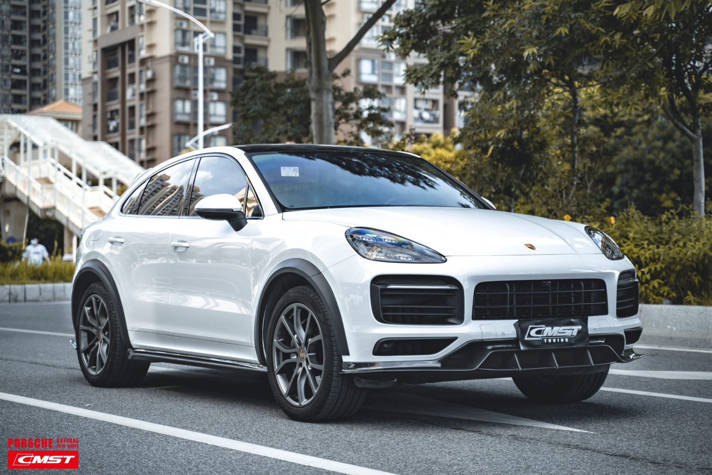 CMST Carbon Fiber Wheel Arches (10 Pcs ) for Porsche Cayenne 9Y0 & Cayenne Coupe 2018-ON