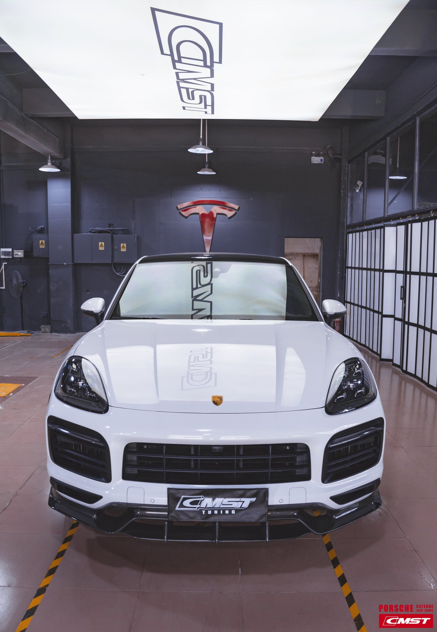 CMST Tuning Carbon Fiber Front Lip for Porsche Cayenne Coupe 9Y3 2018-ON