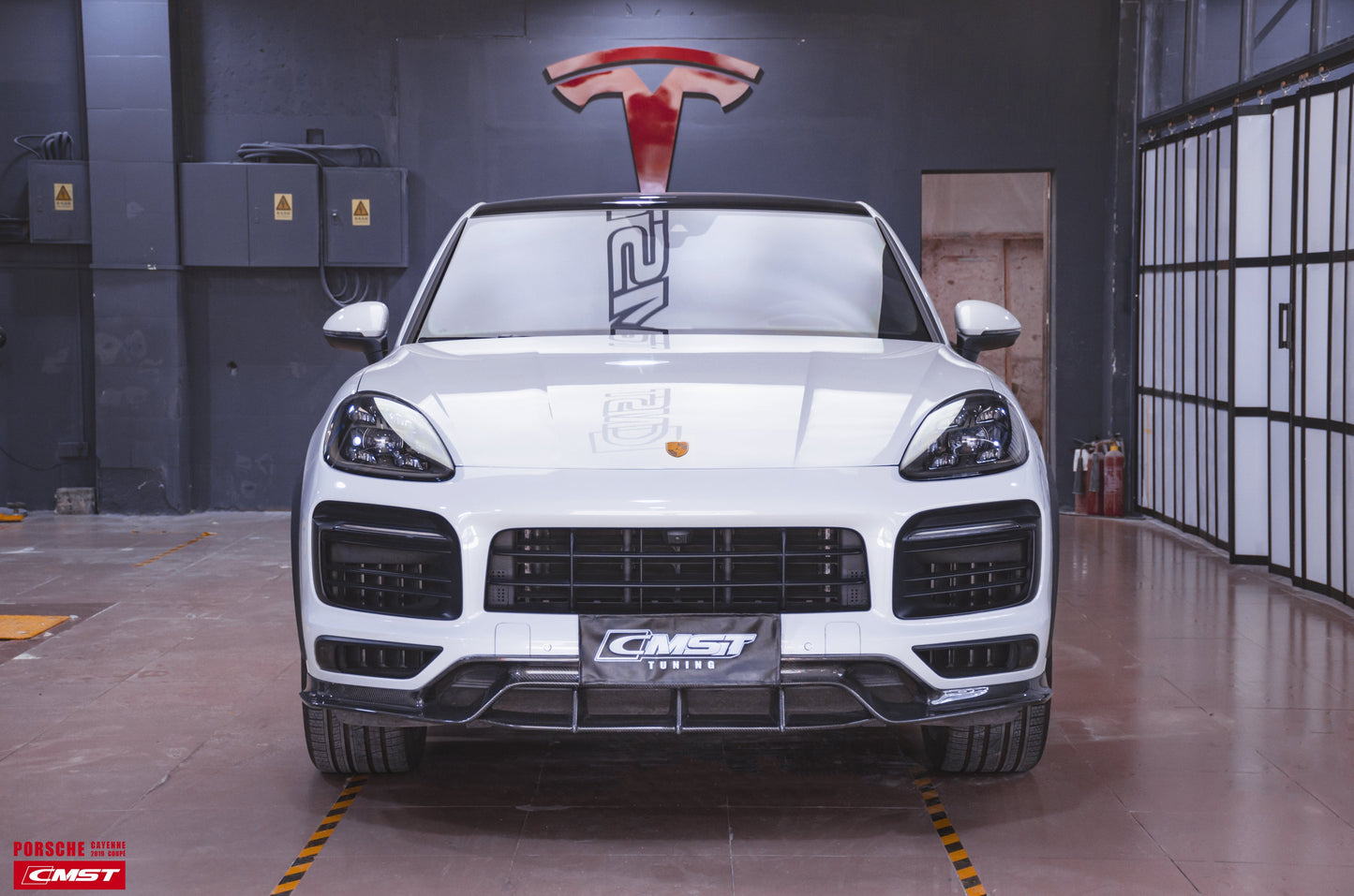 CMST Tuning Carbon Fiber Front Lip for Porsche Cayenne Coupe 9Y3 2018-ON
