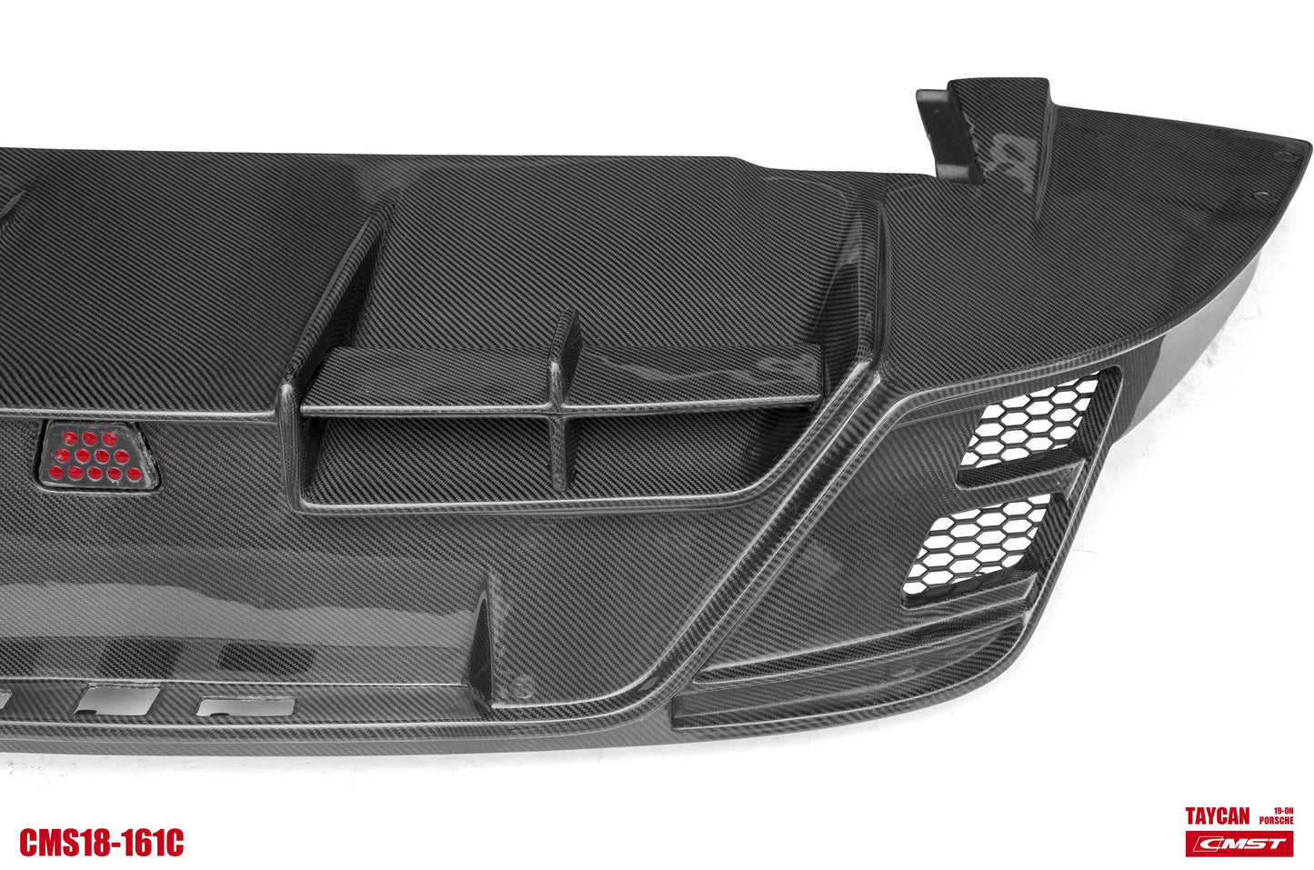 CMST Tuning Carbon Fiber Rear Diffuser & Canards for Porsche Taycan Base & 4S