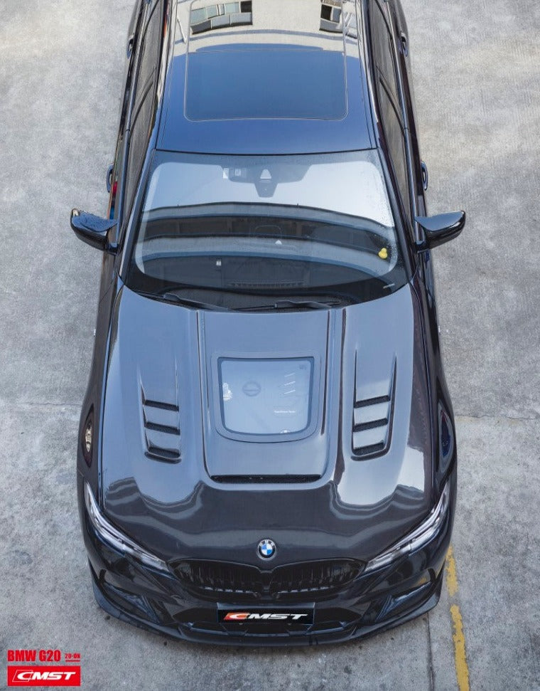 CMST Tuning Carbon Fiber Glass Transparent Hood Bonnet for BMW 3 Series G20 G28 330i M340i
