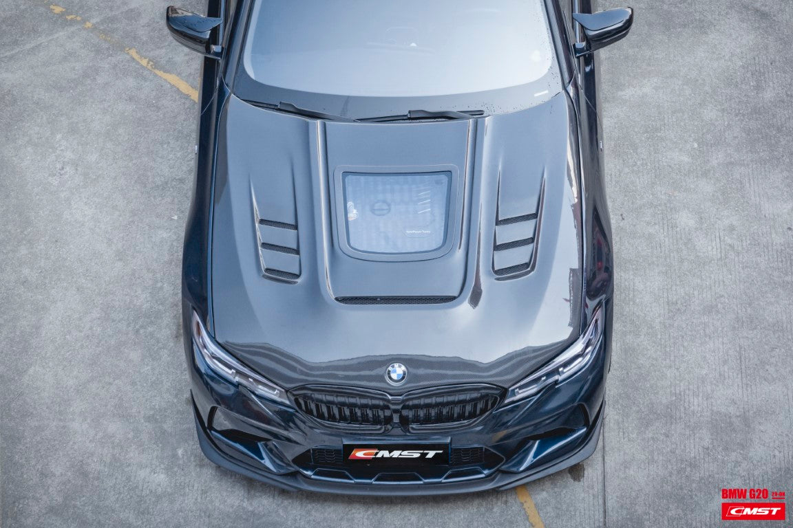 CMST Tuning Carbon Fiber Glass Transparent Hood Bonnet for BMW 3 Series G20 G28 330i M340i
