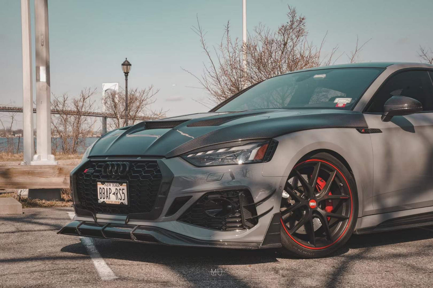 CMST Tuning Carbon Fiber Hood Bonnet Glass Transparent Clearview for Audi RS5 S5 A5 B9 B9.5 2017-ON