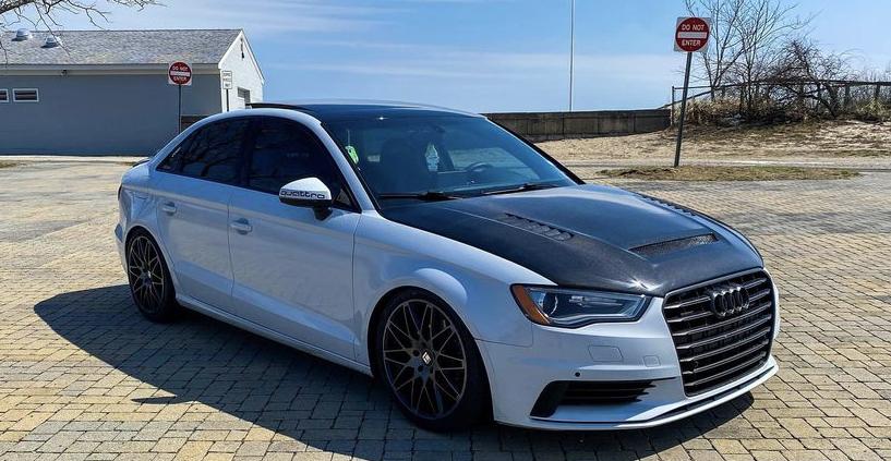 CMST Tuning Carbon Fiber Hood Bonnet Ver.2 for Audi RS3 A3 A3 S Line 2014-2020 Sedan