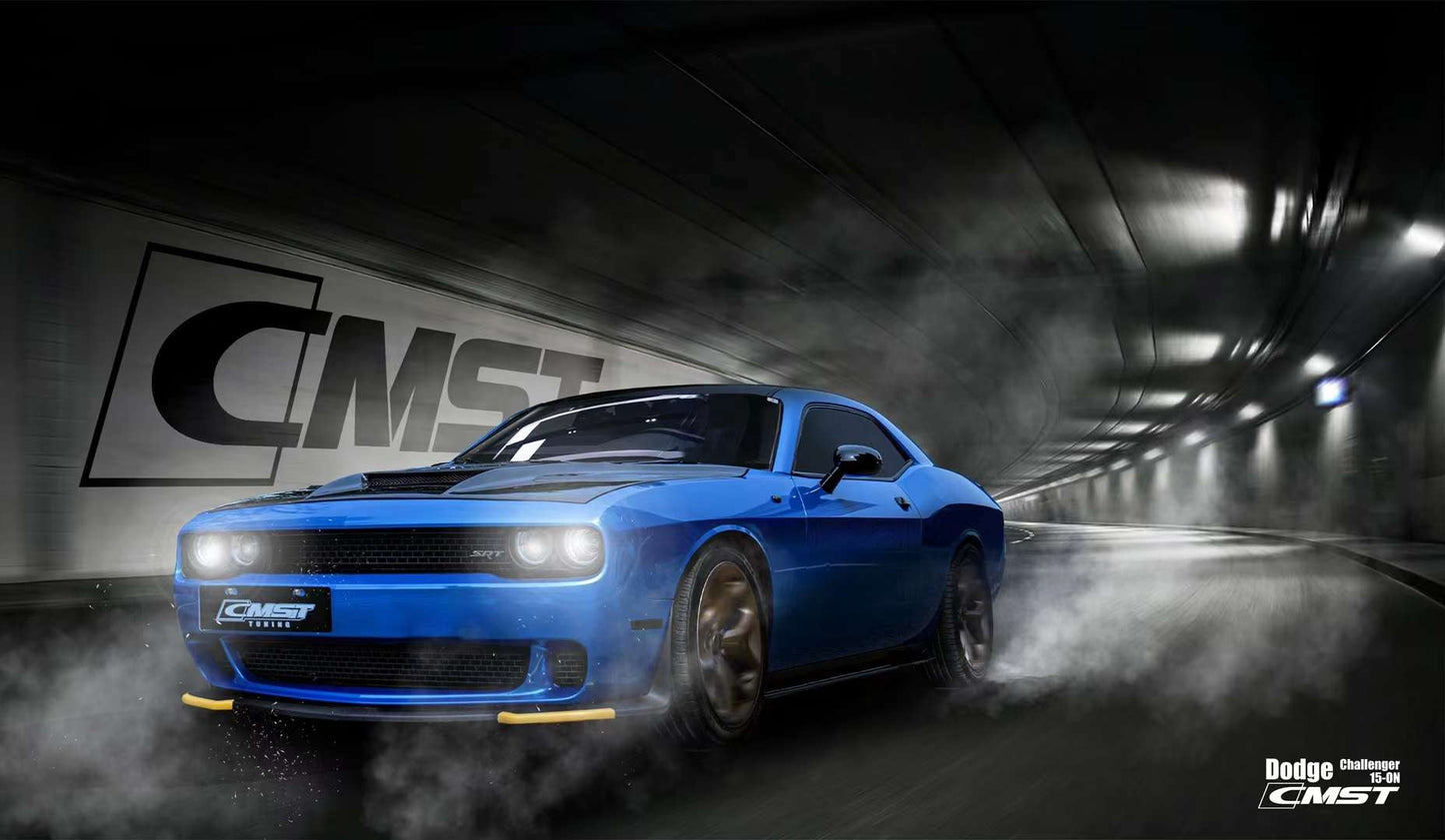 CMST Tuning Carbon Fiber Glass Clearview Hood Bonnet for Dodge Challenger 2008-ON