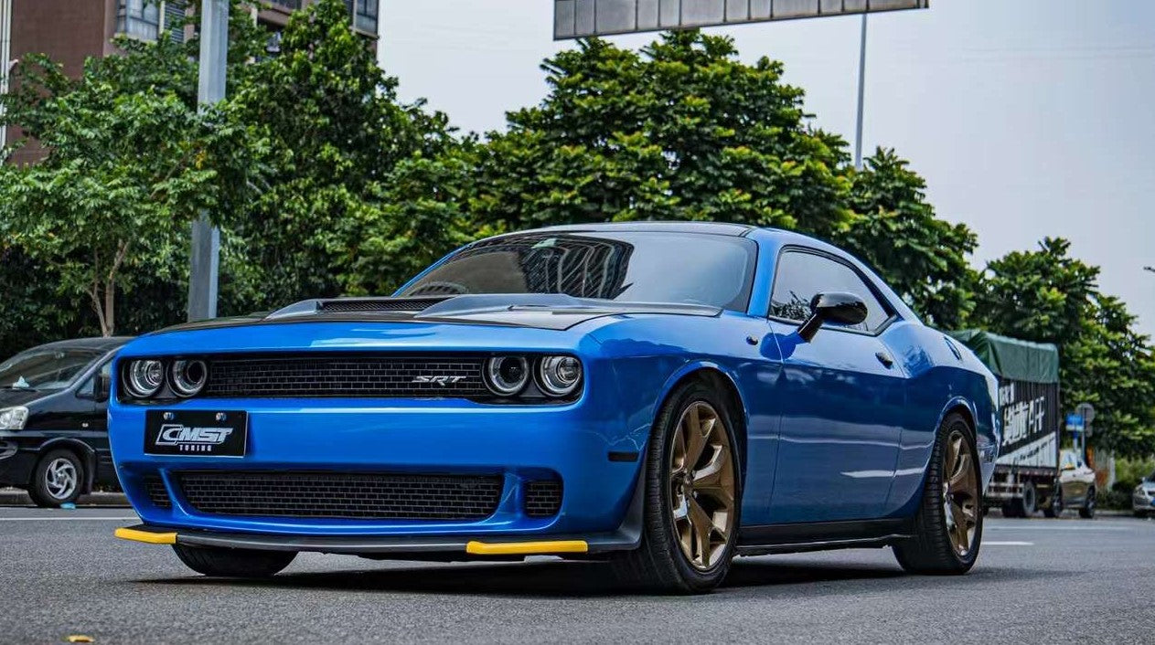CMST Tuning Carbon Fiber Glass Clearview Hood Bonnet for Dodge Challenger 2008-ON