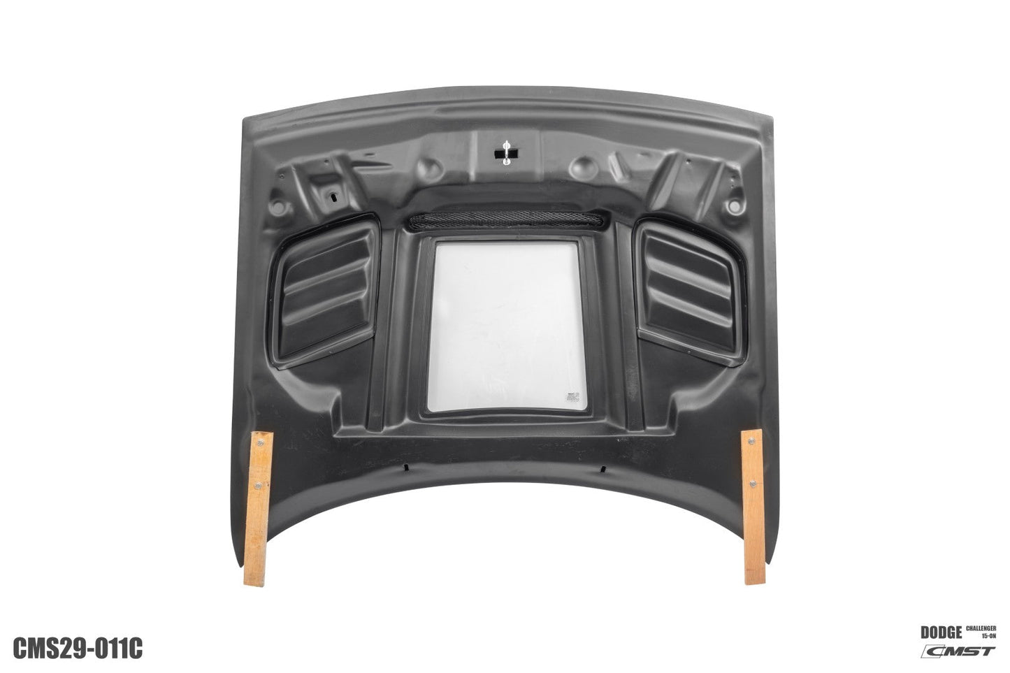 CMST Tuning Carbon Fiber Glass Clearview Hood Bonnet for Dodge Challenger 2008-ON