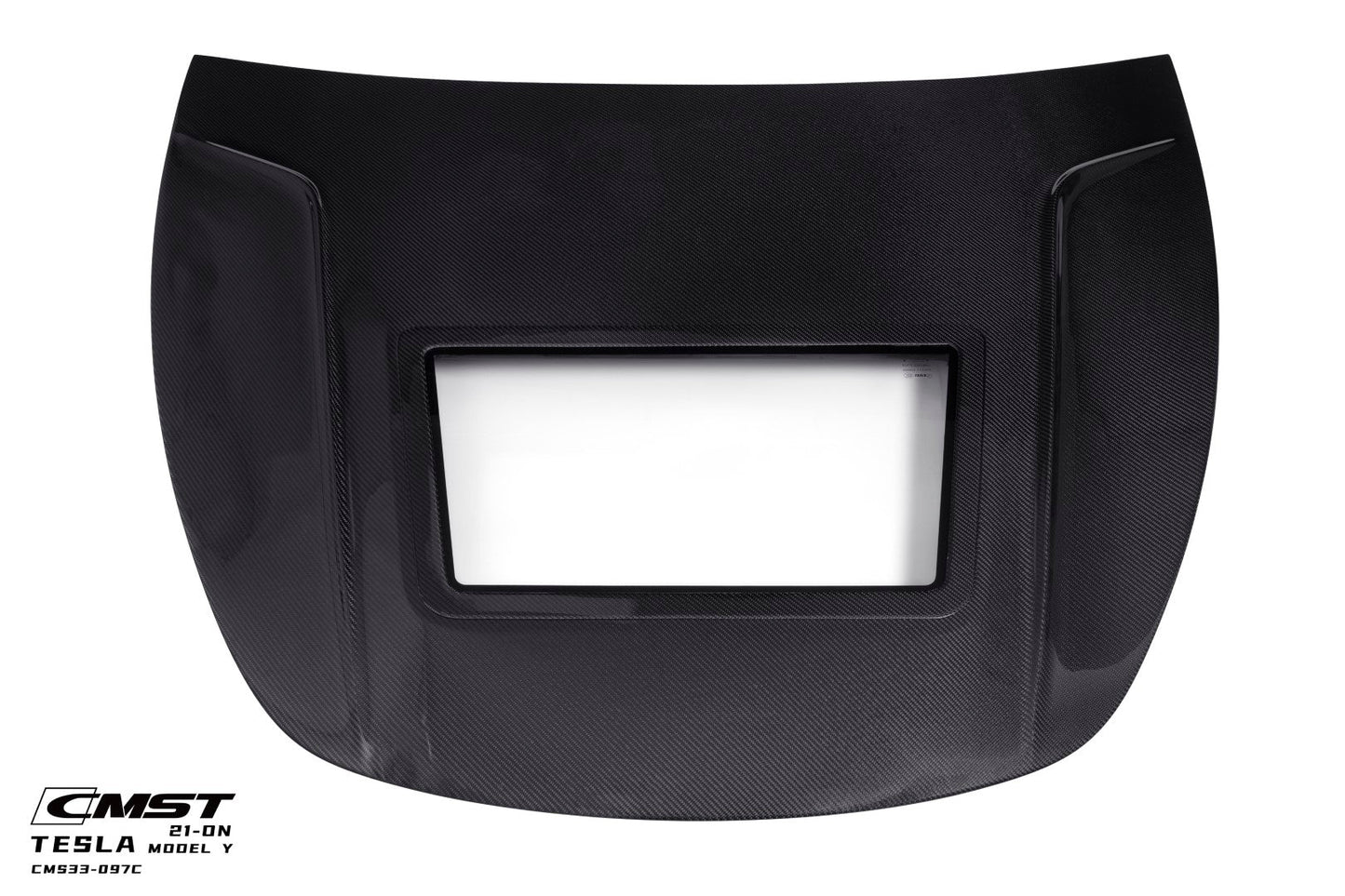 CMST Tuning Carbon Fiber Hood Clearview Glass Transparent for Tesla Model Y