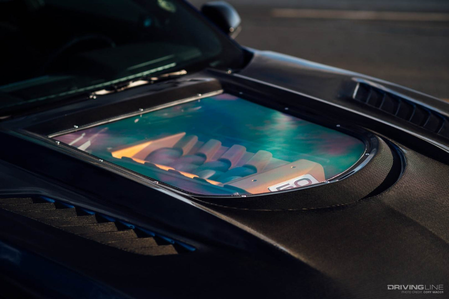 CMST Tuning Carbon Fiber Glass Transparent Hood for Ford Mustang S550.1 2015- 2017