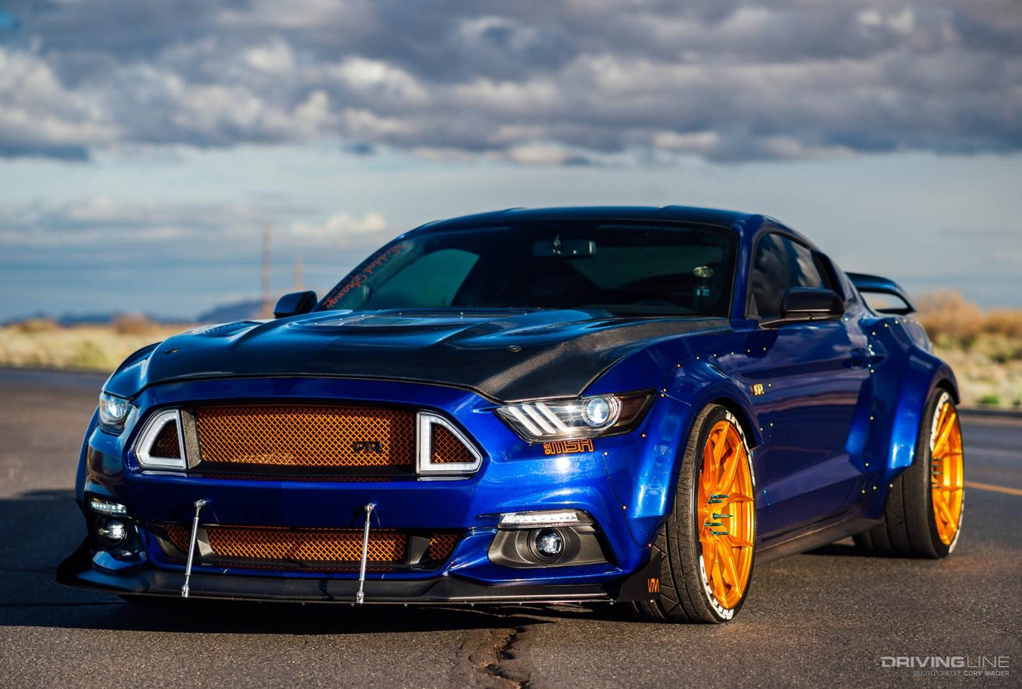CMST Tuning Carbon Fiber Glass Transparent Hood for Ford Mustang S550.1 2015- 2017