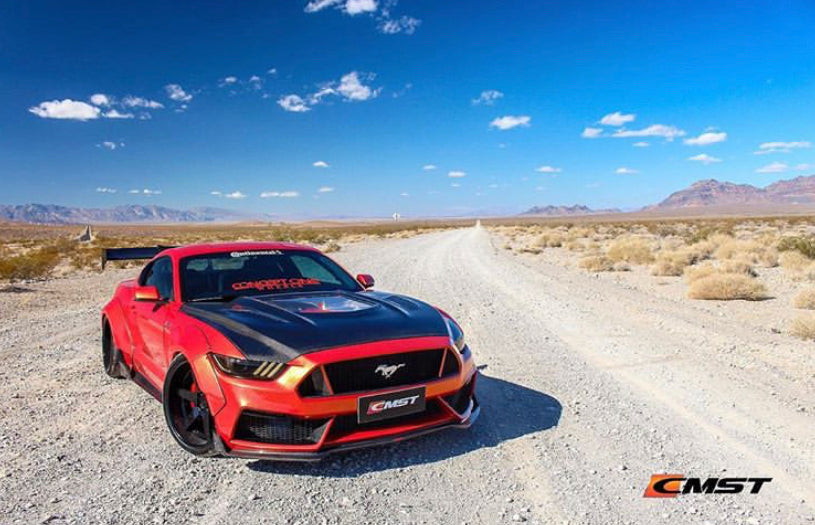 CMST Tuning Carbon Fiber Glass Transparent Hood for Ford Mustang S550.1 2015- 2017