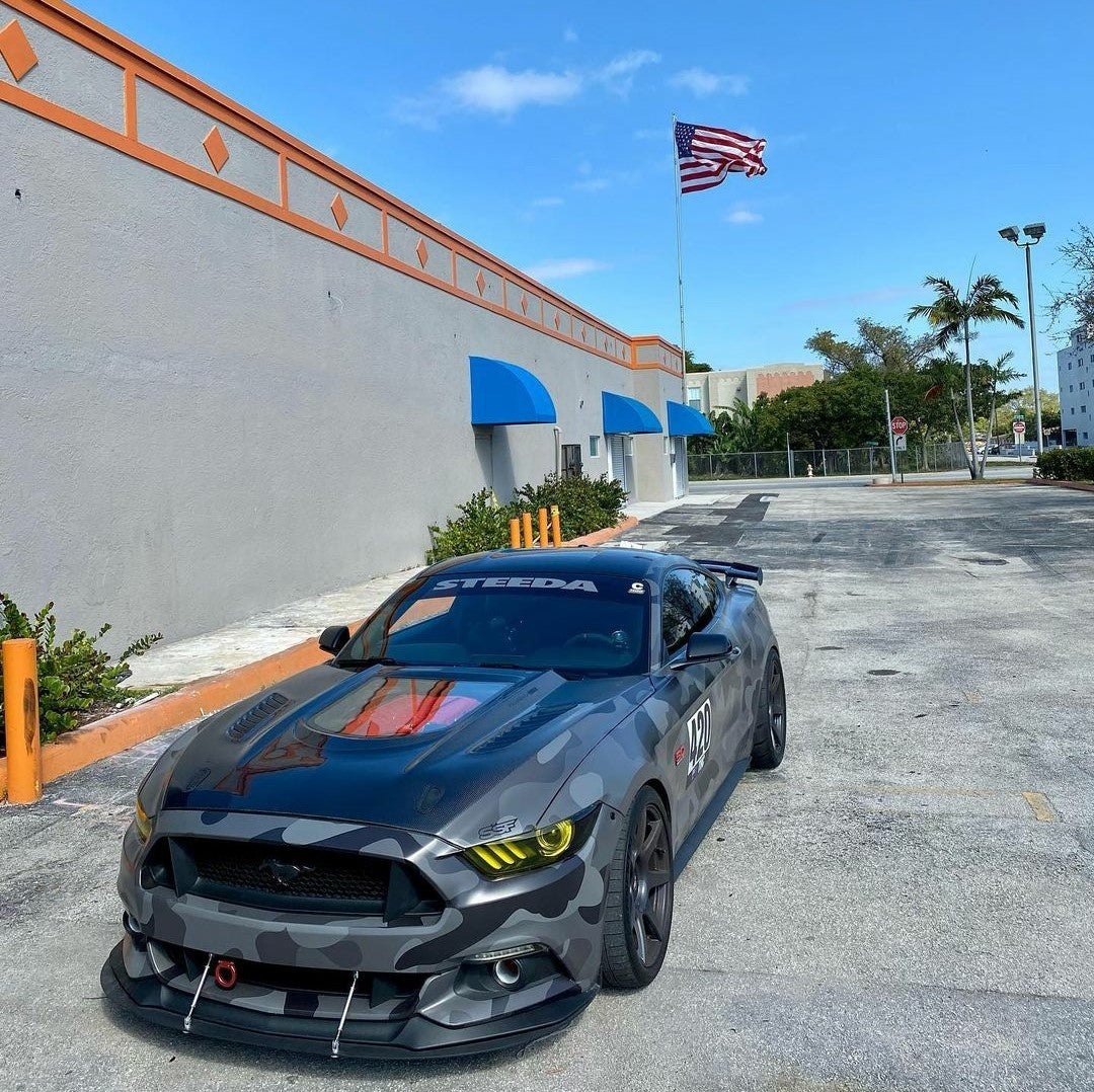 CMST Tuning Carbon Fiber Glass Transparent Hood for Ford Mustang S550.1 2015- 2017