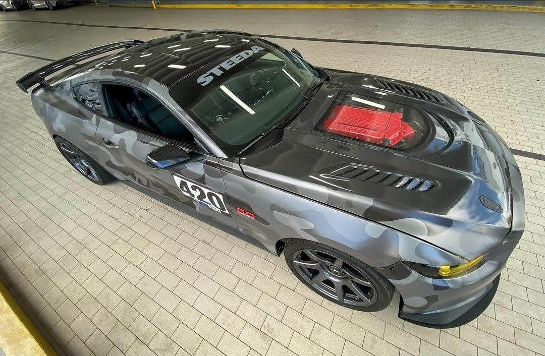 CMST Tuning Carbon Fiber Glass Transparent Hood for Ford Mustang S550.1 2015- 2017