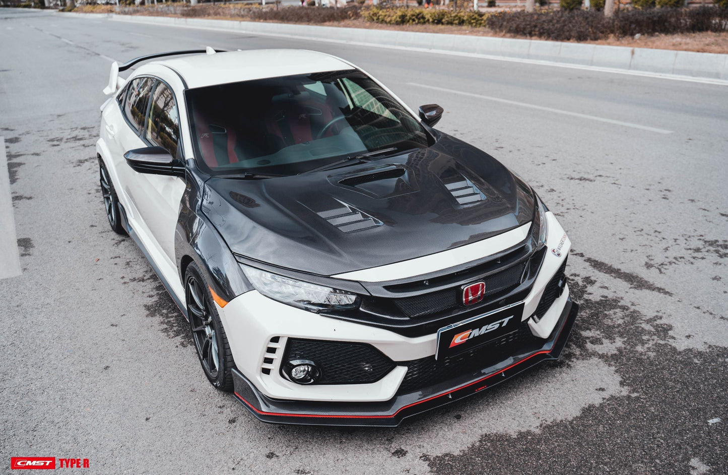 CMST Tuning Carbon Fiber Front Grill & Eyelid for Honda FK8 Civic Type-R (2017-2022)