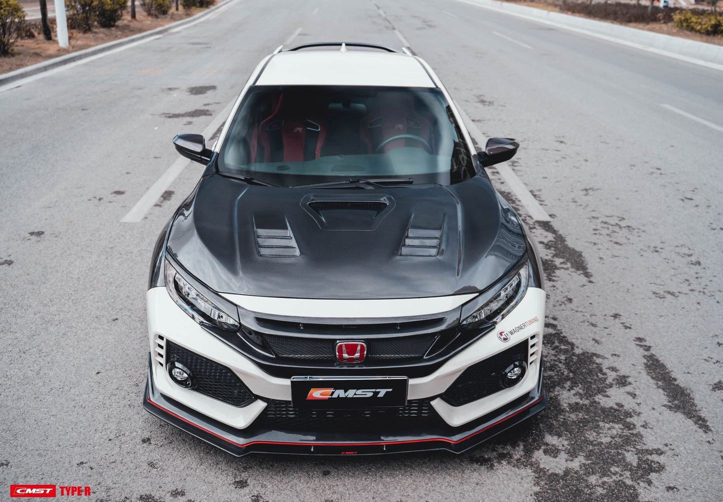 CMST Tuning Carbon Fiber Front Lip Splitter for Honda FK8 Civic Type-R