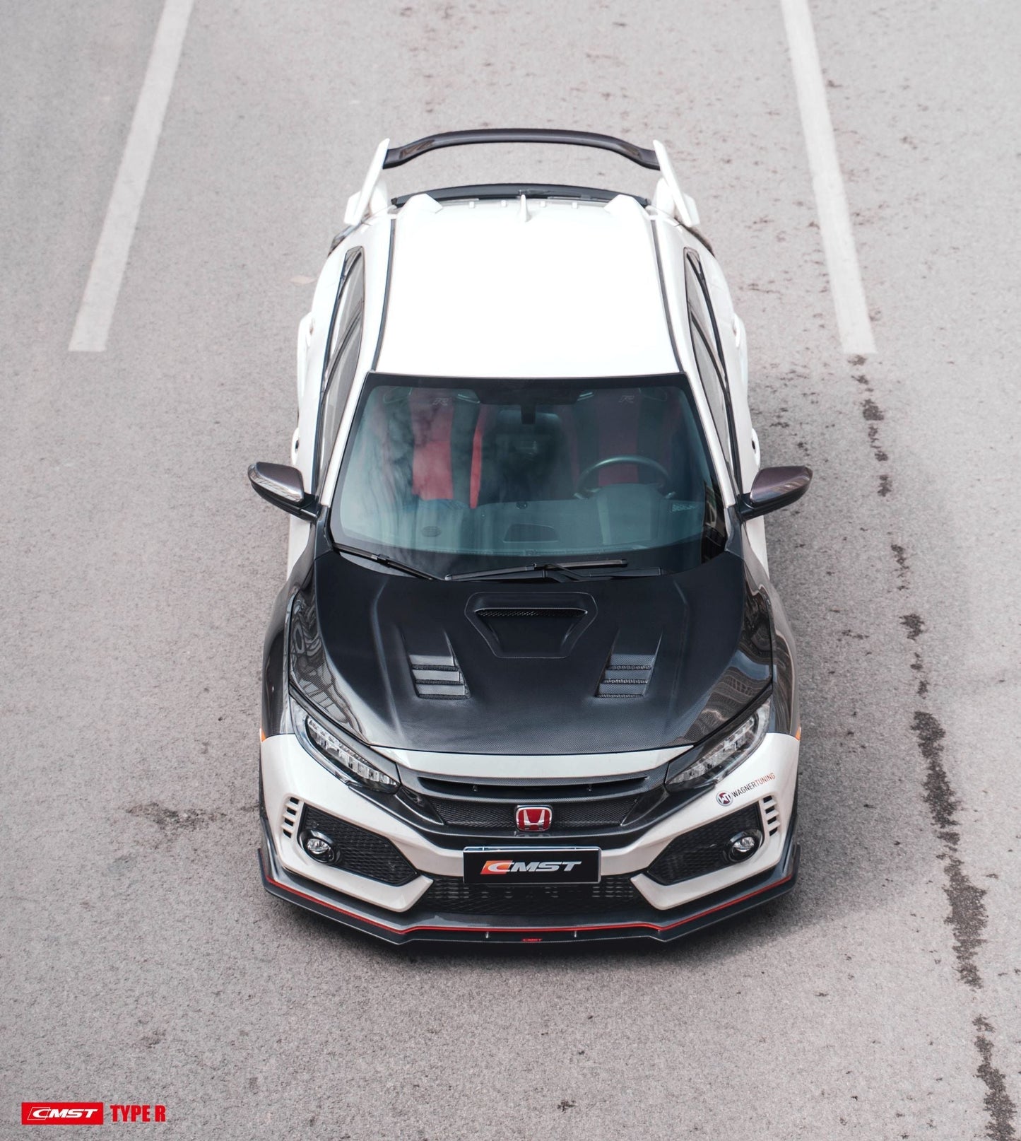 CMST Tuning Carbon Fiber Front Lip Splitter for Honda FK8 Civic Type-R