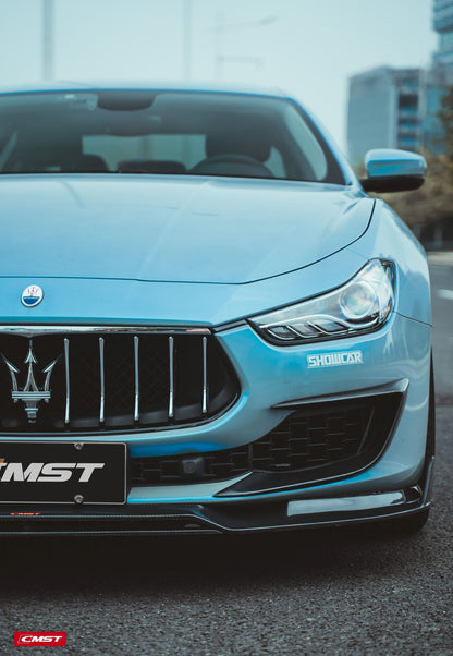 CMST Tuning Carbon Fiber Front Lip for Maserati Ghibli 2018-ON