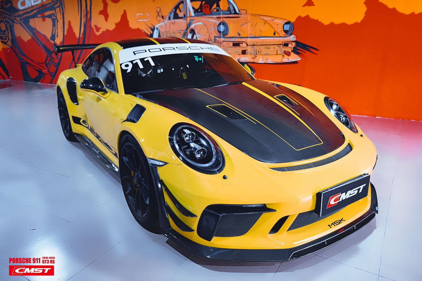 CMST Tuning Carbon Fiber Front Bumper Canards for Porsche 991 991.2 GT3RS