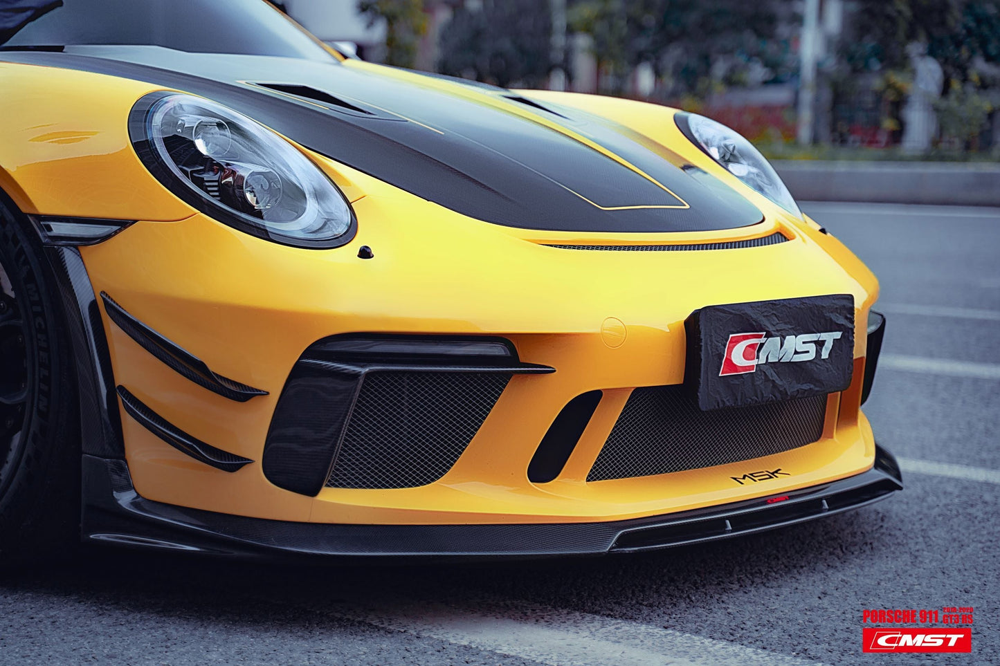 CMST Tuning Carbon Fiber Front Bumper Canards for Porsche 991 991.2 GT3RS