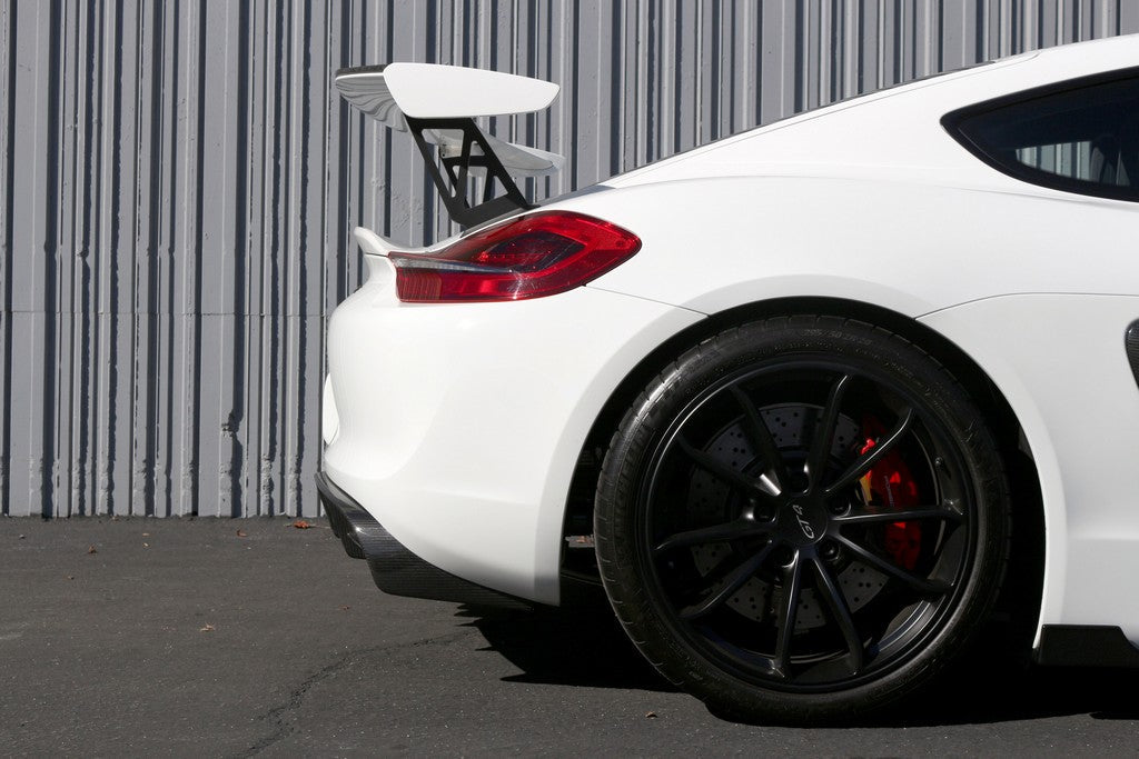 APR Performance Porsche Cayman GT4 Wing Extension Kit W/Carbon Gurney Flap - AA-545052-C-Dub Tech