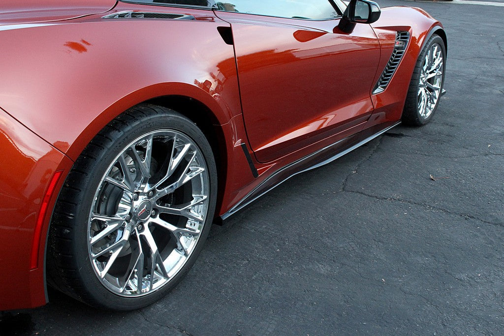 APR Performance Carbon Fiber Side Rocker Extensions C7 Z06 - FS-207028-C-Dub Tech
