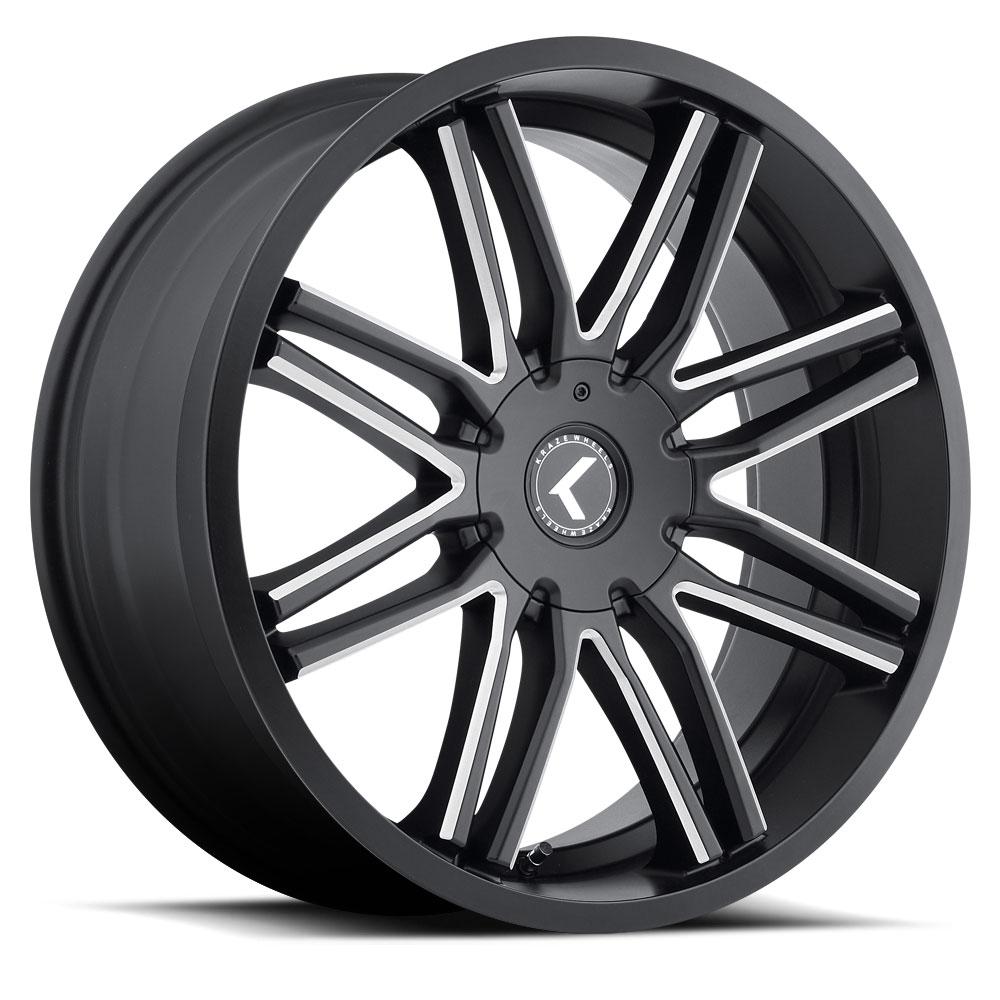 KRAZE CRAY KR141 18x8 5x114.3 5x120 40 73 BLACK/MACHINED
