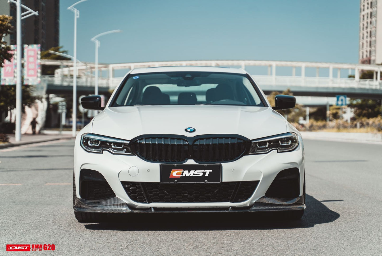 CMST Tuning Carbon Fiber Front Lip Splitter for BMW 3 Series G20 M340i 330i 2019-2022