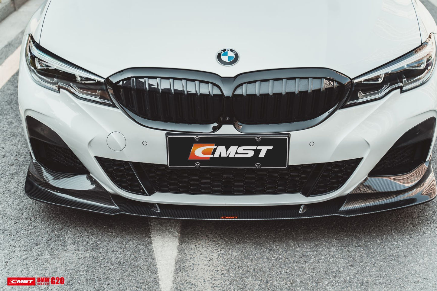 CMST Tuning Carbon Fiber Front Lip Splitter for BMW 3 Series G20 M340i 330i 2019-2022