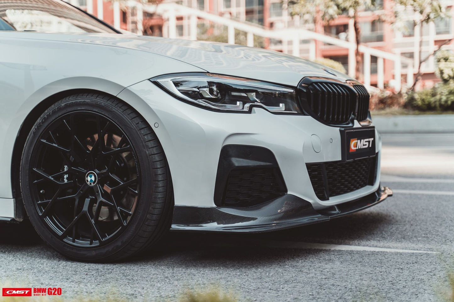 CMST Tuning Carbon Fiber Front Lip Splitter for BMW 3 Series G20 M340i 330i 2019-2022