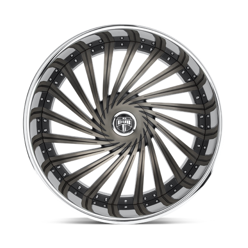 DUB S241 Dazed Wheel, 28x9.0 +5 Offset 5x120.65/5x127, Matte Black Double Dark Tint - S241289008+05