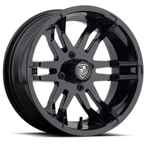 Set of 4: Fairway Alloys Fa140 Flex Wheel, 14x6.5 -20 Offset 4x101.6, Gloss Black - FA-140-B