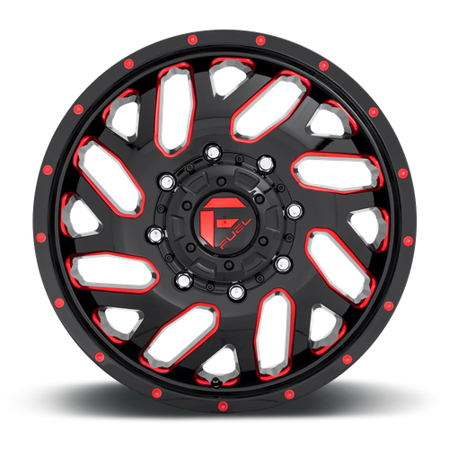 FUEL TRITON GLOSS BLACK RED TINTED CLEAR