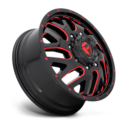 FUEL TRITON GLOSS BLACK RED TINTED CLEAR