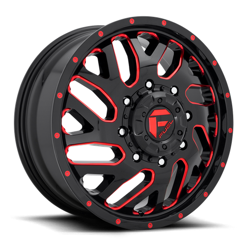 FUEL TRITON GLOSS BLACK RED TINTED CLEAR