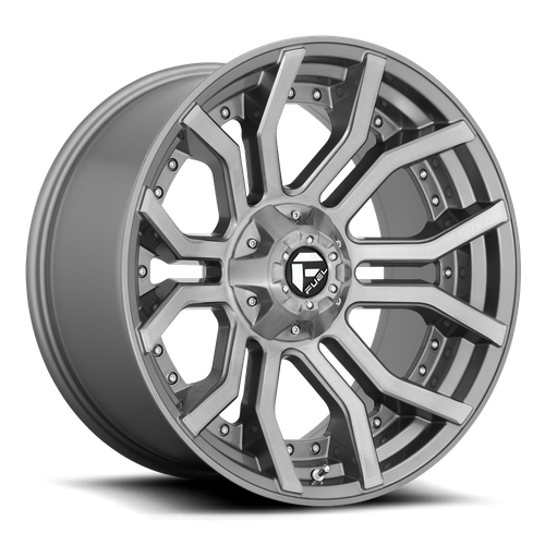 FUEL PLATINUM BRUSHED GUN METAL TINTED CLEAR