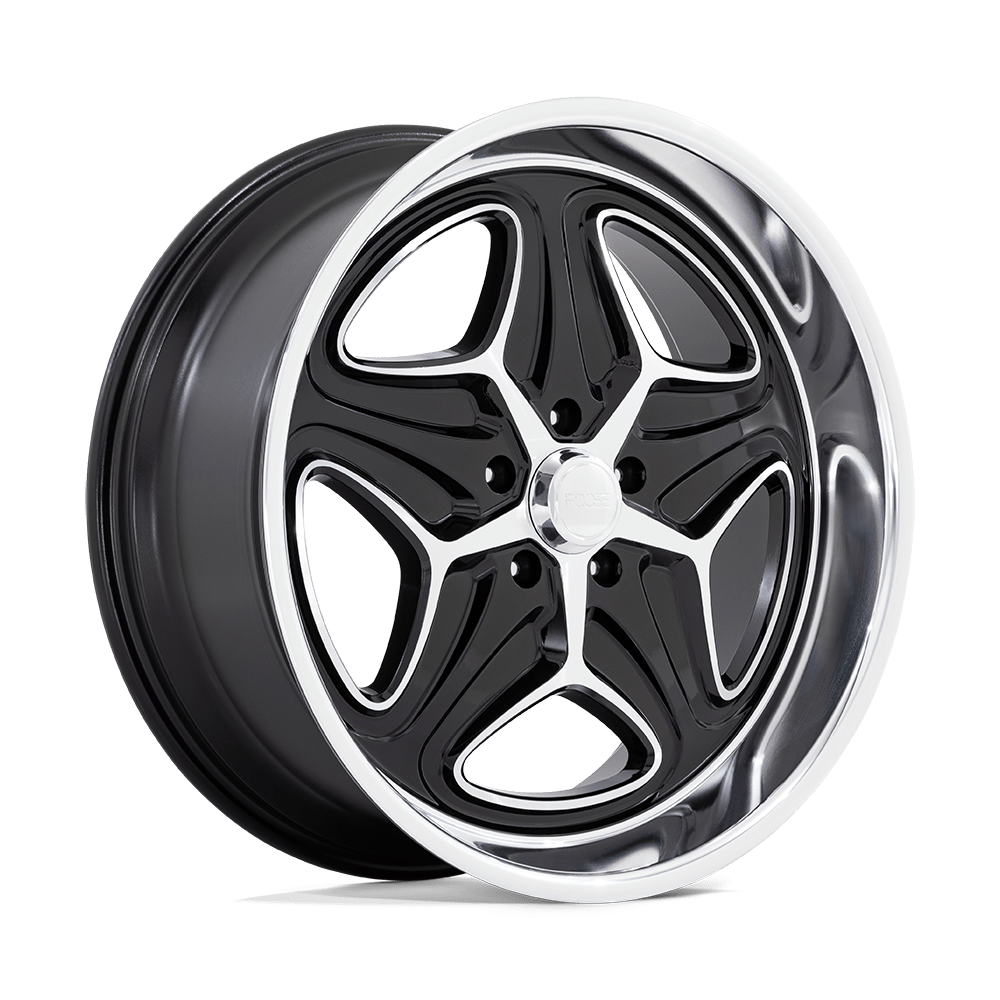 Foose F171 Merlot Wheel, 22x10.5 +6 Offset 5x120.65, Gloss Black Machined - F17122056160