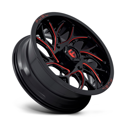 FUEL UTV GLOSS BLACK MILLED CANDY RED