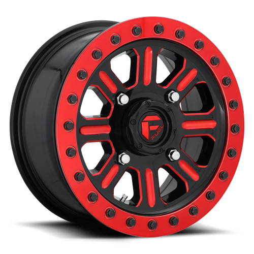 FUEL BEADLOCK GLOSS BLACK RED TINTED CLEAR