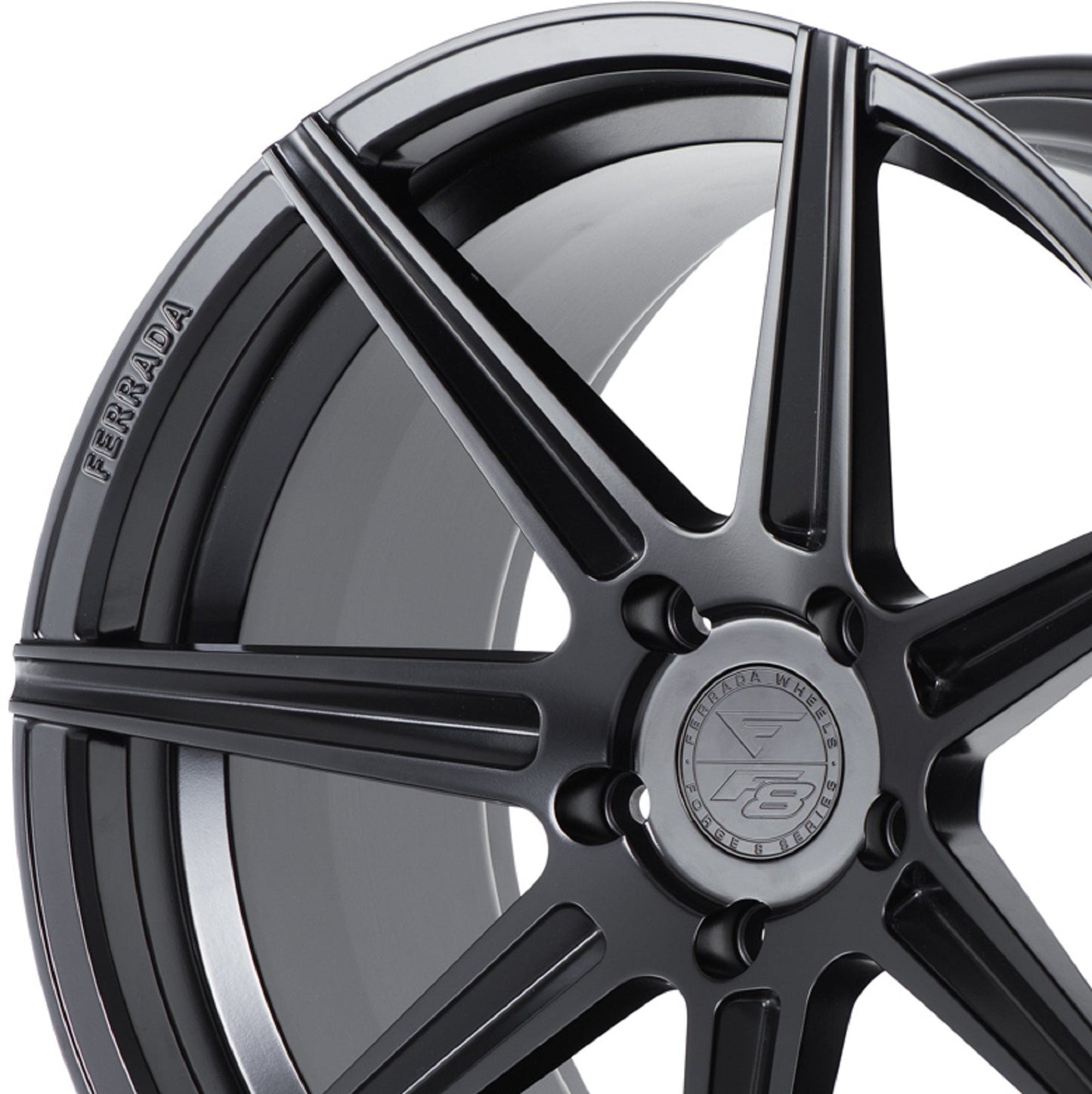 20" (Full Staggered Set) Ferrada F8-FR7 20x10.5 20x11.5 Matte Black Wheels-C-Dub Tech