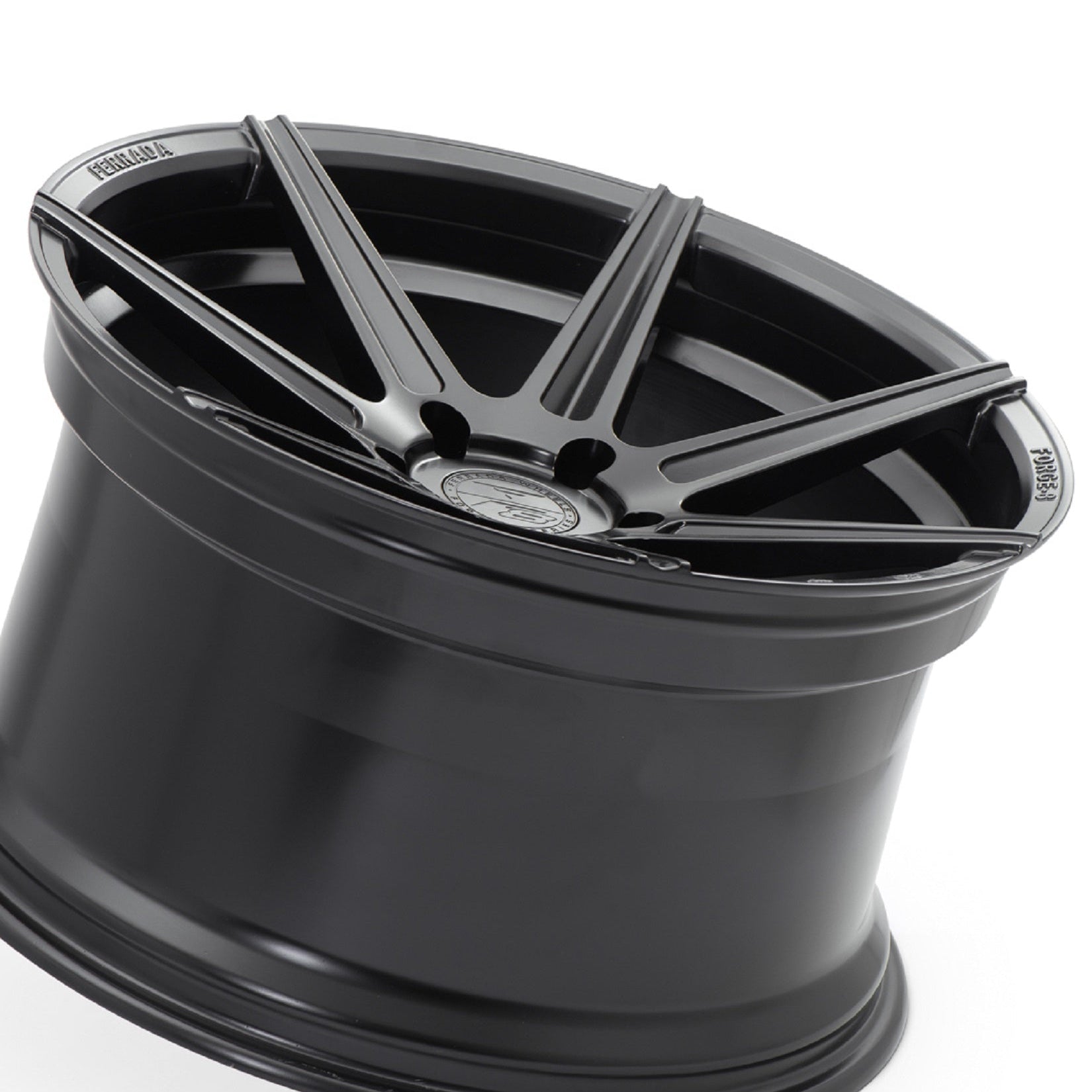 20" (Full Staggered Set) Ferrada F8-FR7 20x10 20x11.5 Matte Black Wheels-C-Dub Tech