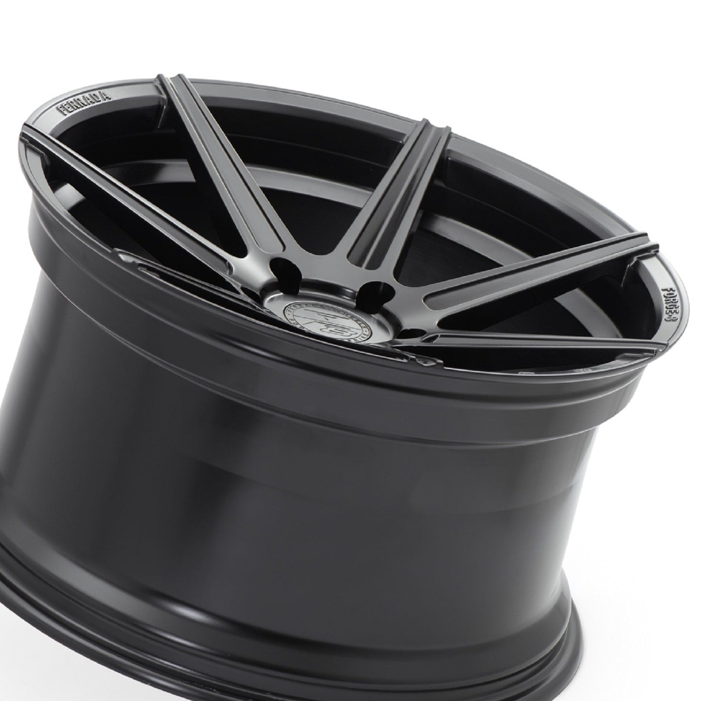 20" (Full Staggered Set) Ferrada F8-FR7 20x9 20x10.5 Matte Black Wheels-C-Dub Tech