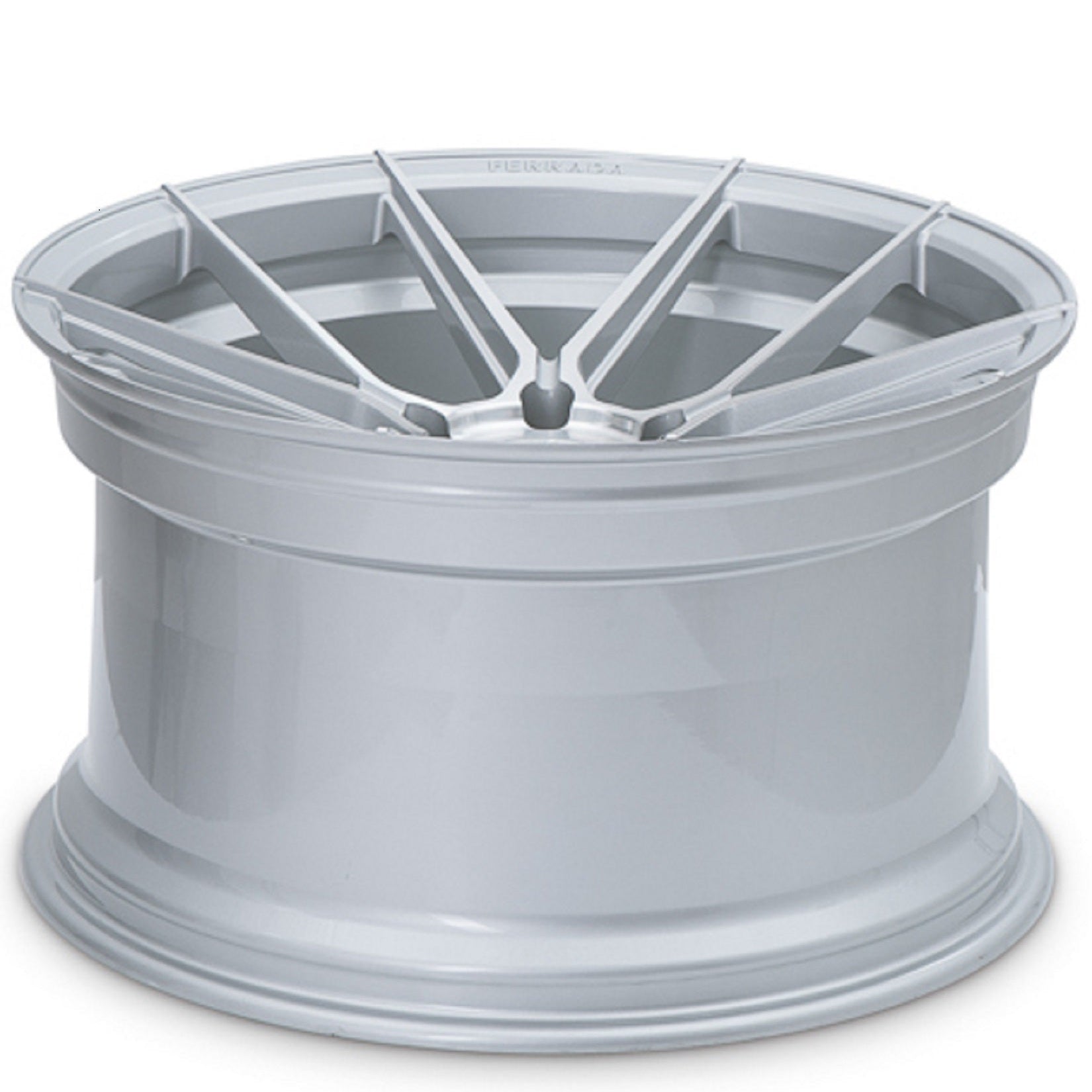 20" (Full Staggered Set) Ferrada F8-FR8 20x9 20x11.5 Machine Silver Wheels-C-Dub Tech