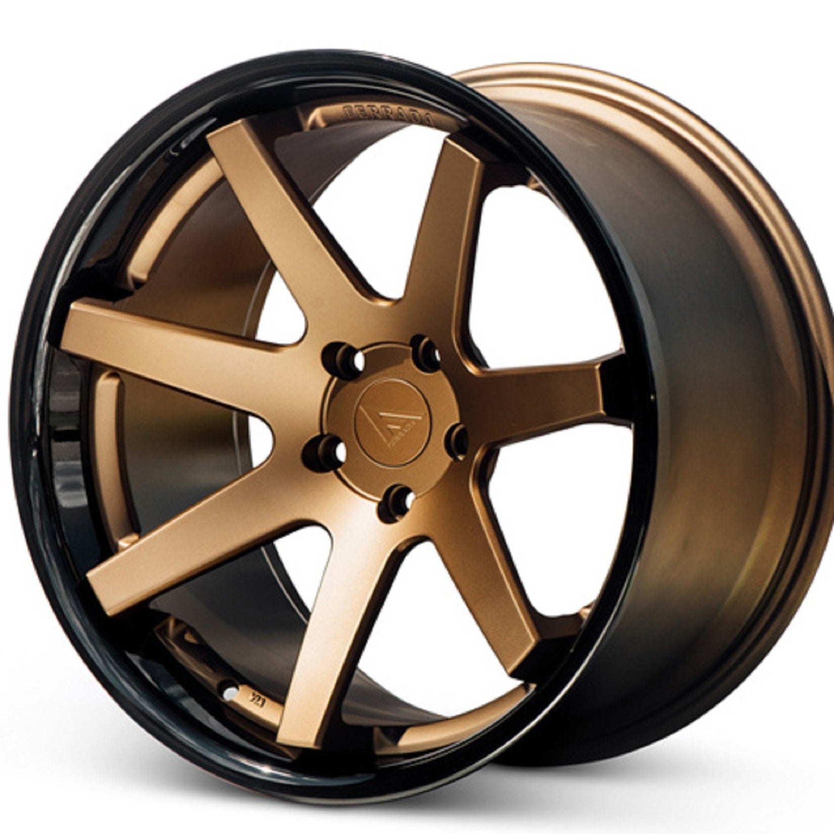 20" (Full Staggered Set) Ferrada FR1 20x10.5 20x11.5 Matte Bronze w/Gloss Black Lip Wheels-C-Dub Tech