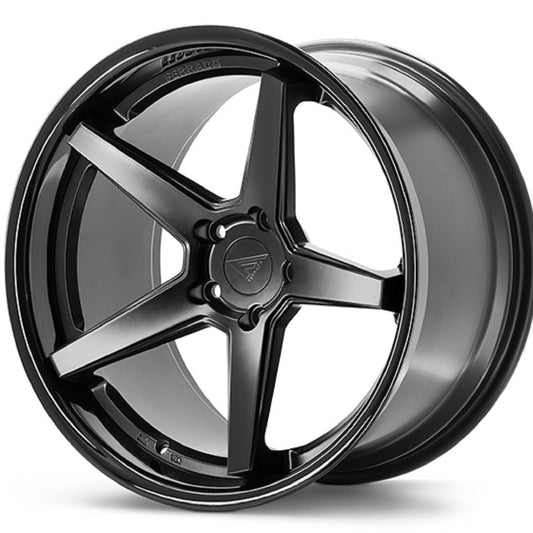19x8.5 Ferrada FR3 Matte Black w/Gloss Black Lip Wheel-C-Dub Tech