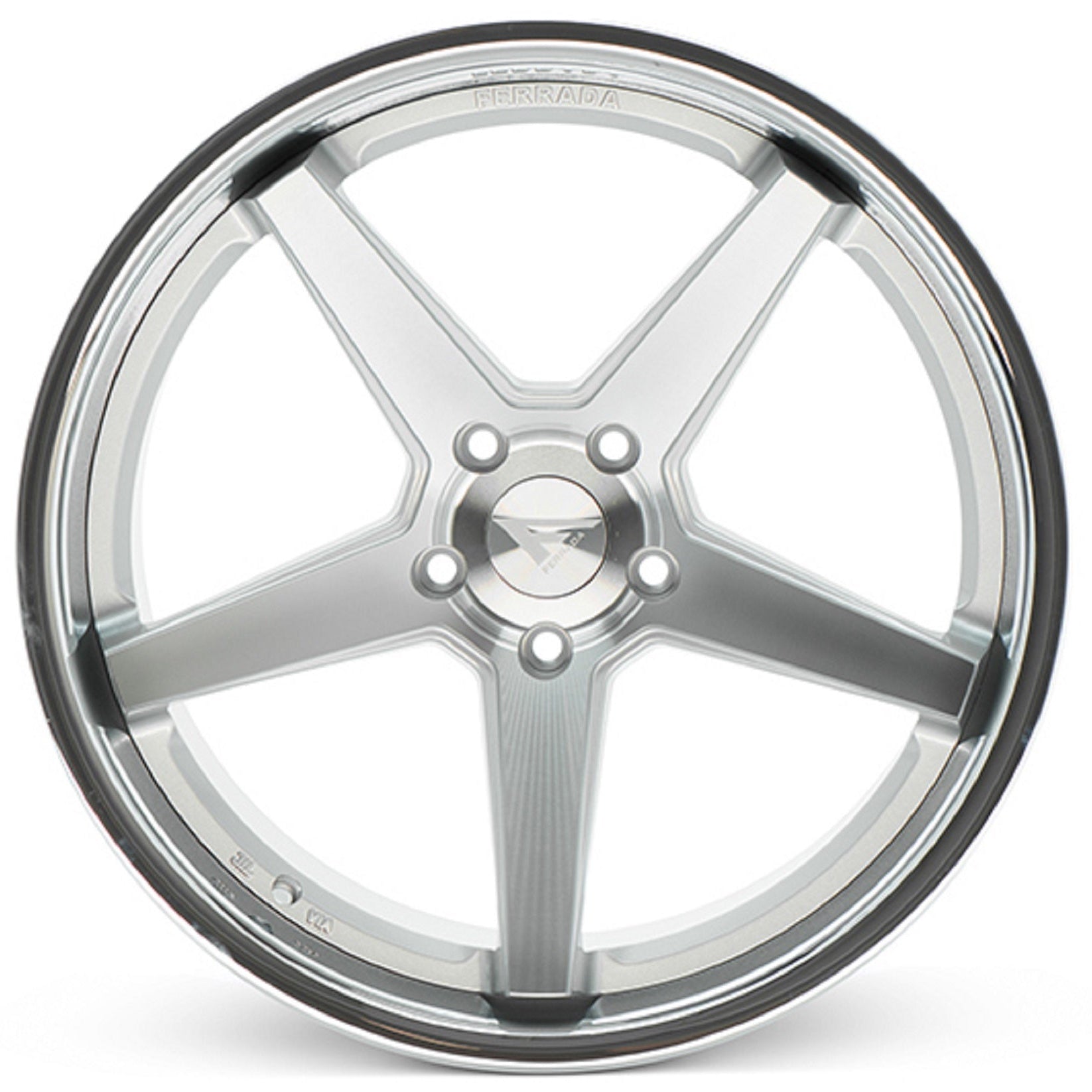 19x9.5 Ferrada FR3 Machine Silver w/Chrome Lip Wheel-C-Dub Tech