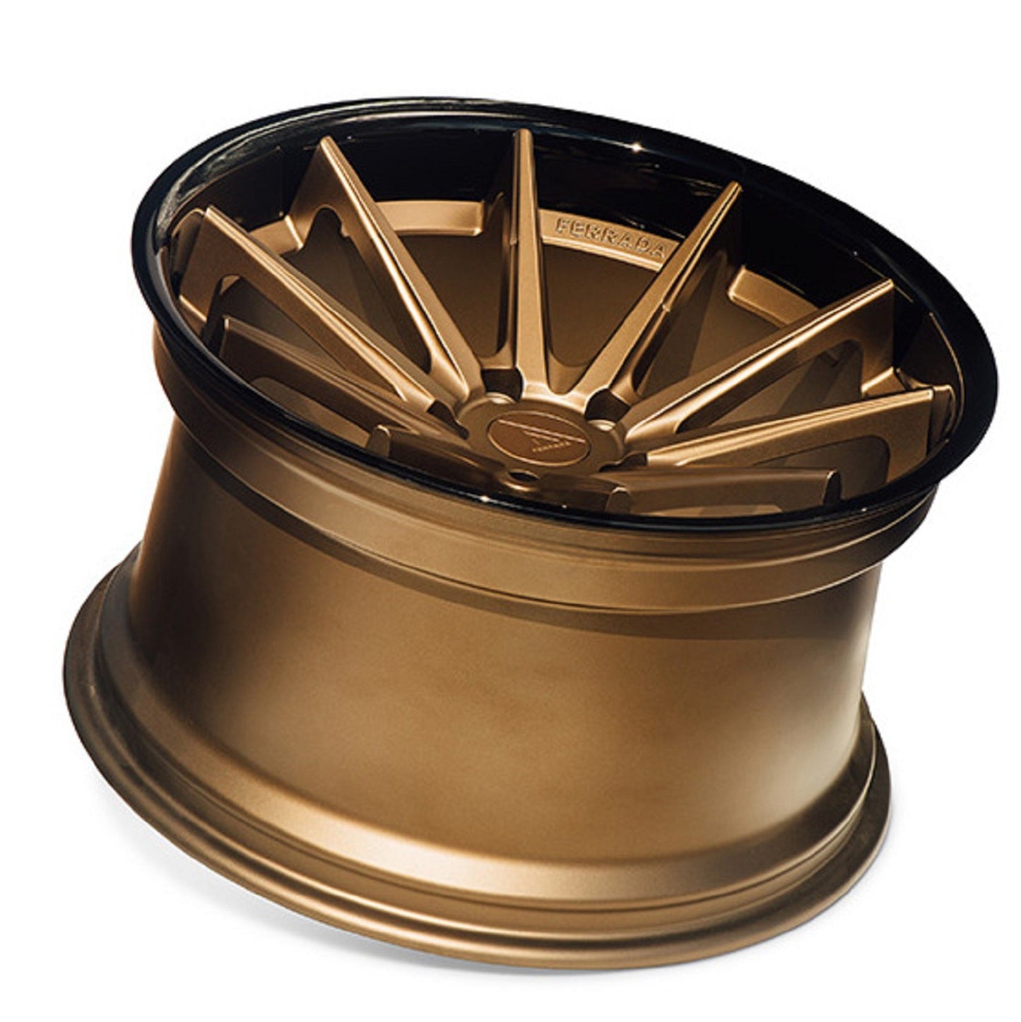 20x10 Ferrada FR4 Matte Bronze w/Gloss Black Lip Wheel-C-Dub Tech